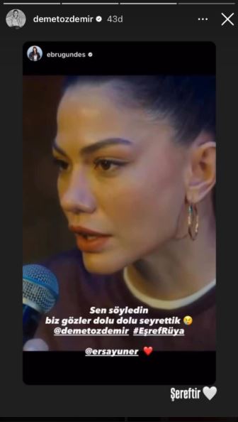 Eşref Rüya dizisinde Demet Özdemir söyledi, ekran başında Ebru Güneş duygulandı! 1